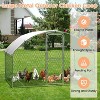 Acekool Large Metal Chicken Coop, 9.8’ x 6.5’ Walk-In Poultry Cage with Waterproof & UV Cover, Secure Outdoor Pen for Chickens, Ducks, Rabbits - 4 of 4