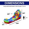 Herokiddo Block Party 16’ Tall Inflatable Water Slide with attached Pool - 3 of 4