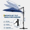 10FT Cantilever Umbrella Outdoor Patio Umbrella with Base and 360-Degree Rotation, Windproof - 2 of 4