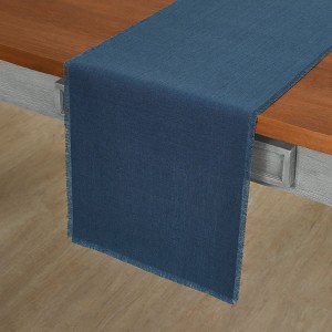 Solino Home Linen Fringe Table Runner - 1 of 4