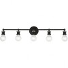 Livex Lighting Lansdale 5 - Light Vanity in  Black/Brushed Nickel - 4 of 4