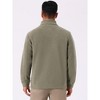 INSPIRE CHIC Men's Stand Collar Full Zip Long Sleeve Plush Fleece Winter Jacket - 3 of 4