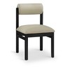 Meridian Furniture,Roundhill Taupe Vegan Leather Upholstered Dining Chair, Set of 2 - 2 of 4
