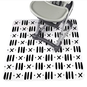 JumpOff Jo Baby Splat Mat for Under High Chair – Washable Waterproof Baby Floor Mat for Arts and Crafts Playtime and Dining Table or Booster Seat,  51"x51" - 1 of 4