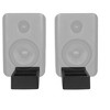 Monoprice Tilted Wedge Desktop Speaker Stands (Pair) for Medium Speakers Anti-Vibration 15 Degrees of Tilt For Bookshelf Speakers and Studio Monitors - image 3 of 4