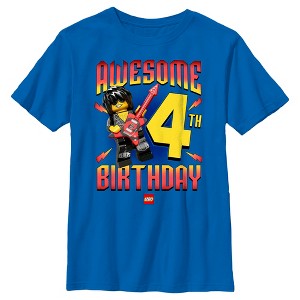 Boy's LEGO® Awesome Rock Star Birthday 4 T-Shirt - 1 of 4