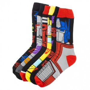 Mens Transformers 6-Pack Crew Socks - 1 of 4