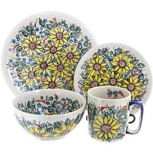 Blue Rose Polish Pottery Vena Dinnerware (16 PC) - 1 of 1