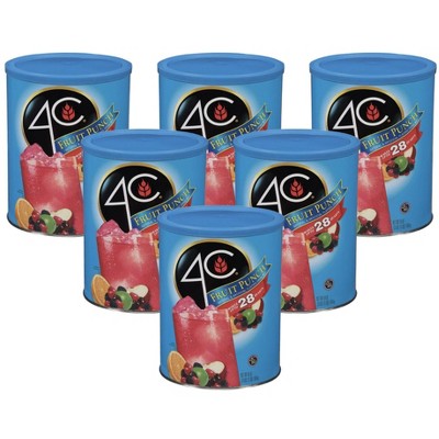 4C Foods Fruit Punch Mix - Case of 6/58 fo