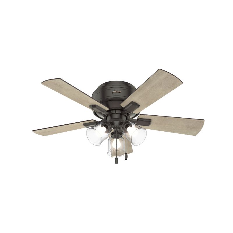 42" Crestfield Low Profile Ceiling Fan (Includes LED Light Bulb) - Hunter Fan, 1 of 16