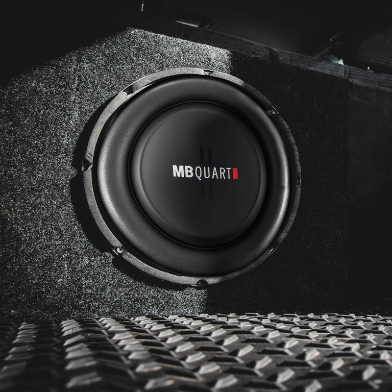 MB Quart DS1-204 8 Inch 400 Watt MAX 200 Watt RMS 4 Ohm Dual Voice Coil, Shallow Slim Subwoofer for Car Audio Sound System, Single Speaker, 4 of 7