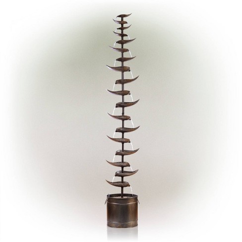 70" Metal Tiered Fountain Silver - Alpine Corporation - image 1 of 4