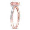 Everly Jewelry – 10K Pink Gold 7/8 TGW Morganite and Diamond Fashion Ring - 4 of 4