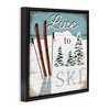 Stupell Industries Live To Ski Rustic Snow Sports, 25" x 25" - 3 of 4