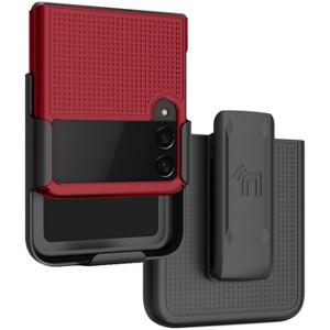 Nakedcellphone Slim Case and Belt Clip Holster Combo for Samsung Galaxy Z Flip 3 Phone (SM-F711, 2021) - 1 of 4