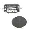 Patio Wicker Oval Side Table,Polyethylene Rattan Woven Living Room Coffee Table,Farmhouse Rattan Coffee Table With Loop Design-Coolbibila - 4 of 4