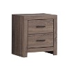NicBex Nightstand with 2 Drawers,Modern Side Table with Storage Space and Wood Frame,Bedside Table for Bedroom,Living Room - 2 of 4