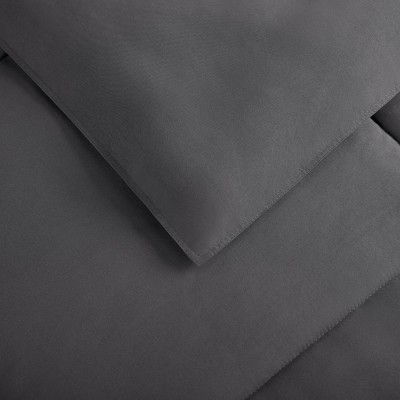 Gray Full/Queen Microfiber Comforter Set