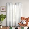 1pc Sheer Window Curtain Panel White - Room Essentials™ - image 2 of 4