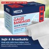 MEDca Medical Grade Gauze Bandage Rolls - Stretch Bandage Wrapping for Dressing all Types of Wounds and First Aid Kits - 2 of 4