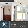 VAXCEL Stevens 2-Pack LED Transitional  Flush Mount Ceiling Light Fixture White Alabaster Glass - 4 of 4