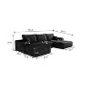 VASIP 107" U-Shaped Modern Minimalist Cloud Sectional Sofa - Plush Corduroy with 1 Ottoman, Deep Seat, Living Room, No Assembly - 2 of 4