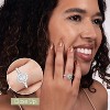 GILDED 3/4 CTTW Lab Grown Diamond Square Engagement Ring in Sterling Silver, Size 7 - 3 of 4