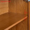 Walnut-colored Sideboard, Buffet Cabinet with Storage, Rustic Storage Cabinet for Entryway, Hallway, Living Room, Kitchen, Dining Room - 3 of 4