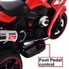 YOOCOZZ 12V Kids Electric Motorcycle - Ride-On Toy with Three Lighting Wheels, Rechargeable 3-Wheel Battery Motor Bikes - 4 of 4