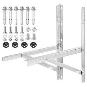 Unique Bargains Condenser Ductless AC Stainless Steel Split Wall Bracket - 1 of 4