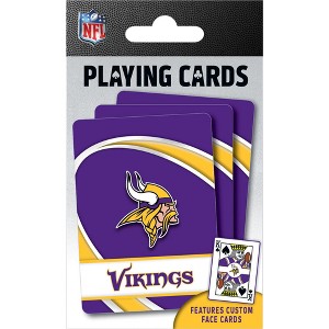MasterPieces Officially Licensed NFL Minnesota Vikings Playing Cards - 54 Card Deck for Adults - 1 of 4