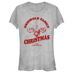 Juniors Womens National Lampoon's Christmas Vacation Griswold Family Moose T-Shirt - 1 of 4