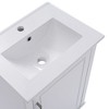 NicBex 20" Modern Matte Finish Small Bathroom Vanity with Top Ceramic Sink,Freestanding Vanity Cabinet with 1 Door&Basin,1.38"Pre-drilled Faucet - 3 of 4