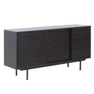 NicBex Modern Sideboard Cabinet with 2 Sliding Doors & 3 Drawers for Kitchen,Living Room,Black - 1 of 4