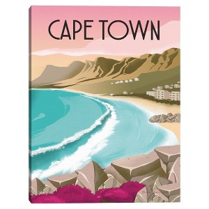 18" x 24" Cape Town South Africa by Omar Escalante Canvas Art Print - Masterpiece Art Gallery: Modern Unframed Vertical Wall Decor - 1 of 4