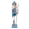 Kurt Adler Wooden 15-Inch Blue and Platinum Nutcracker - 2 of 4
