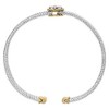 Haus of Brilliance 18K Yellow Gold Plated Silver Diamond Accent Dragonfly Medallion Bangle - 3 of 4