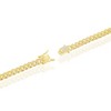 Links of Italy Sterling Silver Micro Pave CZ, 6.5mm Miami Cuban Chain - Gold Plated - Available Sizes: 7.5, 8.5, 16, 18, 20, 22, 24  Inches - 2 of 4