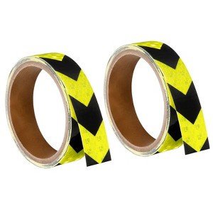 Unique Bargains Arrow Waterproof Adhesive High Visibility Warning Trucks Cars Reflective Tape 2 Pcs - 1 of 4