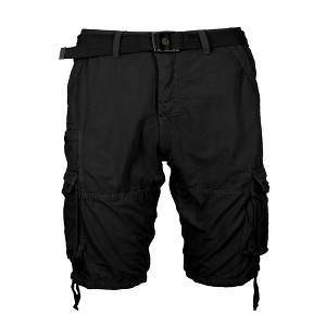 Galaxy By Harvic Men's Vintage Cotton Cargo Belted Shorts (Sizes, 30-42) - 1 of 3