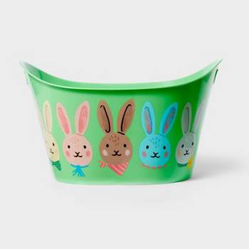 Easter Plastic Printed Tub Green - Spritz™
