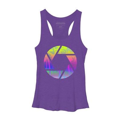 Women's Design By Humans Capture the Summer By clingcling Racerback Tank Top