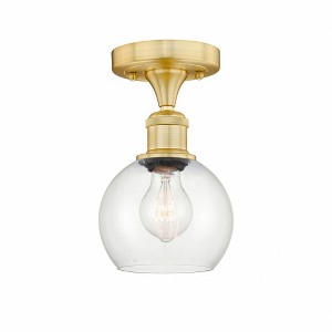 Athens - 1 Light Semi-Flush Mount In Industrial Style-8.88 Inches Tall and 6 Inches Wide - 1 of 1
