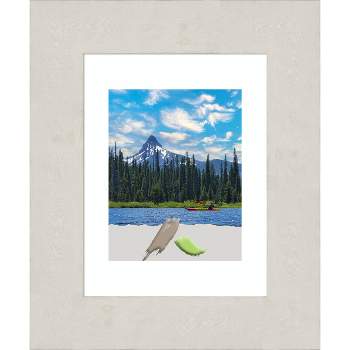 Amanti Art Rustic Plank White Picture Frame