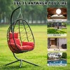 VASIP Wicker Hanging Egg Chair with Stand - Indoor/Outdoor Swing Hammock for Patio, Balcony, Bedroom & Living Room - 2 of 4