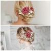 Unique Bargains Women's Simulated Flowers Hair Clip Comb 1 Pc - 4 of 4