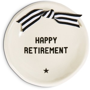 Pavilion Gift Company - Retirement - 4.25" Diameter Round Keepsake Dish - Decorative Trays and Platters - 1 of 3