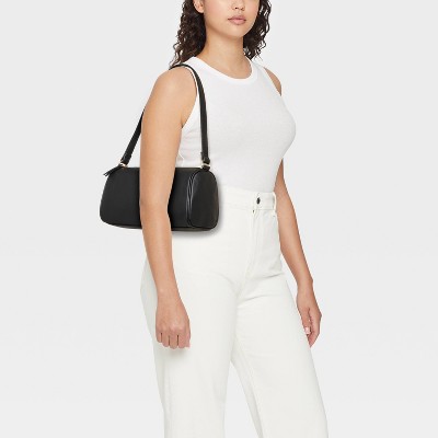 Universal Thread Barrel Shoulder Handbag - Universal Thread™ Black — фото 2