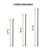 Evideco French Home Goods Adjustable Cafe Curtain Rods and 4 Adhesives for Lightweight Voile Curtains - Easy Installation - image 4 of 4