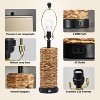 GTCLIGHTING Rattan Table Lamp Set of 2, 3 Way Dimmable Touch Table lamp with 2 USB Ports and 1 AC Outlet for Bedroom Nightstand Table, Livingroom - 3 of 4